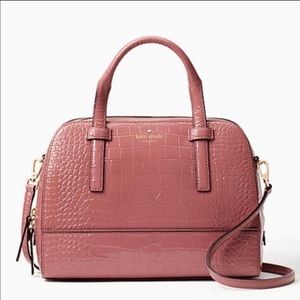 Kate Spade Small Exotic Felix Dusty Peony Satchel